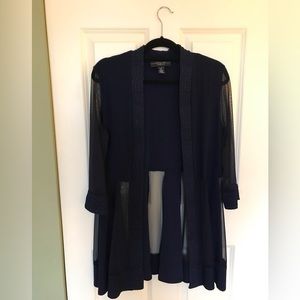 R&M Richards Collection Women’s Shimmer Trim Cardigan Top